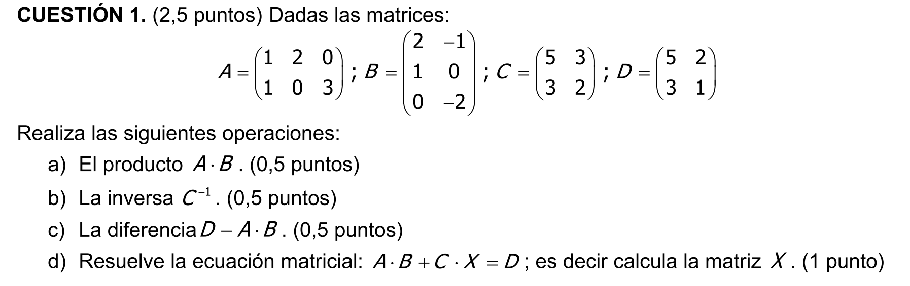 Enunciado del ejercicio